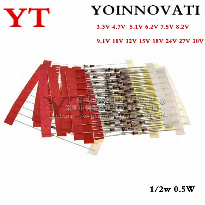 Best Diy Electronics Kits - 1/2w 0.5W dioda zenera 3.3-30V 14