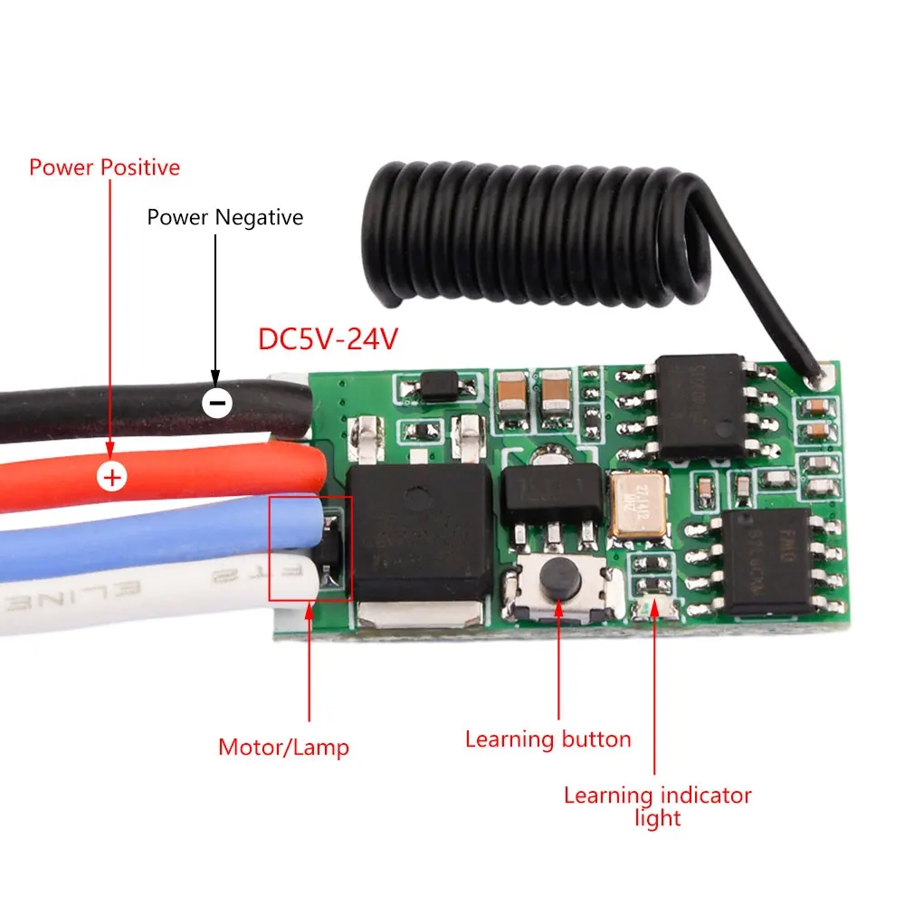 Rf 433Mhz Module - Moduł odbiornika bezprzewodowego zdalnego sterowania RF