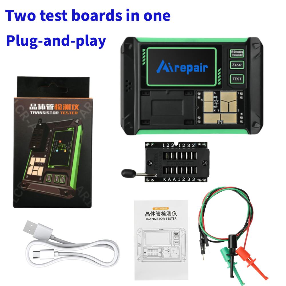 Diy Home Electronics Lab - Tester tranzystorów wielofunkcyjny LCR-AR1, miernik pojemności,