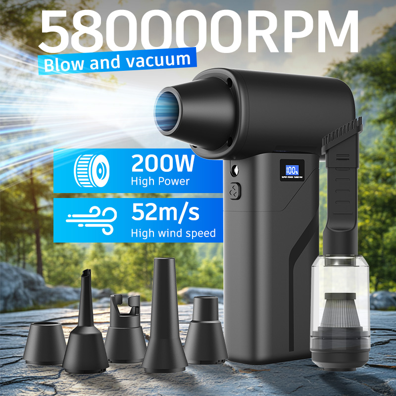 Diy Electronics Cleaner - Przenośny dmuchawa powietrza z turbowentylatorem 580000RPM,