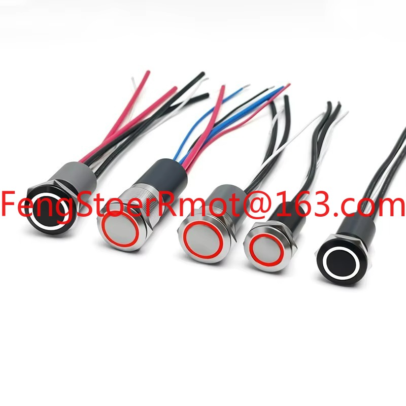 Diy Marine Electronics - Przycisk elektroniczny LED z pierścieniem podświetlającym,