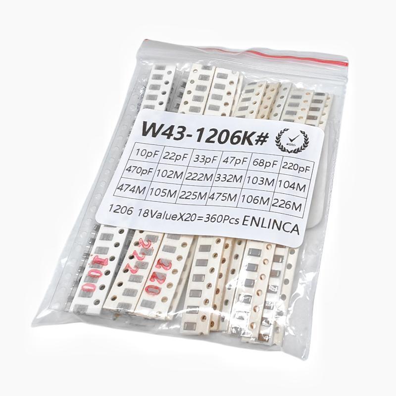 Capacitor Kit Assortment - 360 szt. Zestaw kondensator SMD 0603