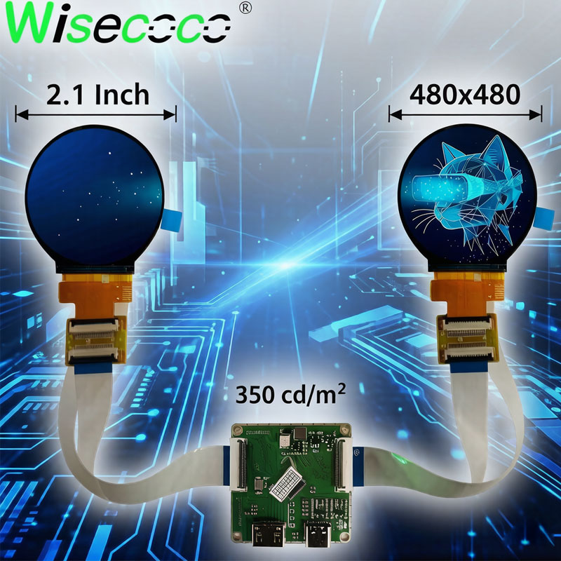 Diy Electronics Raspberry Pi - 2.1-calowy Okrągły Wyświetlacz IPS z Podwójnym