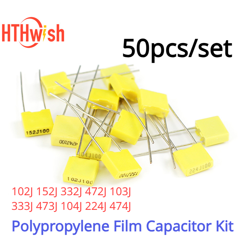 Capacitor Kit Assortment - 50 SZTUK 102J~474J Zestaw kondensatorów z