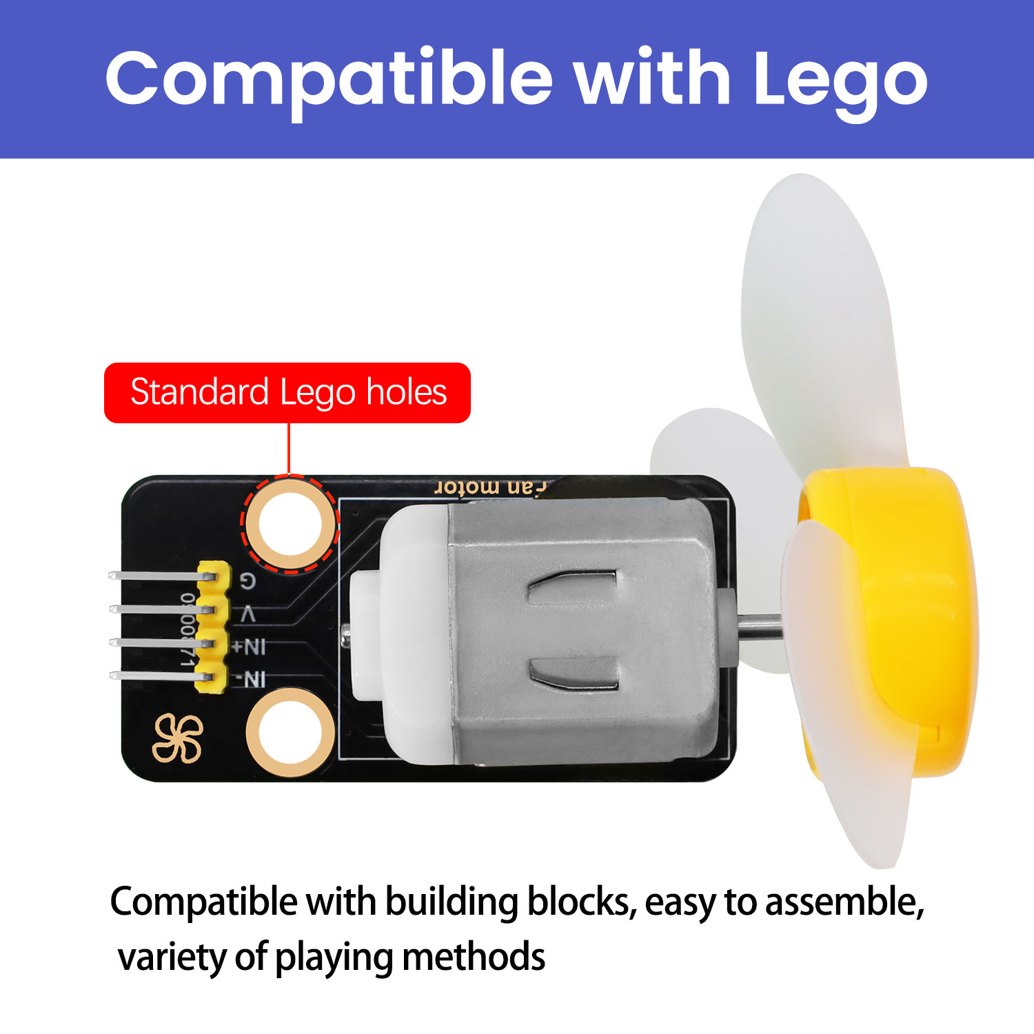 Moduł wentylatora DC 3-6V 130  – Diy Lego Electronics recenzja i cena