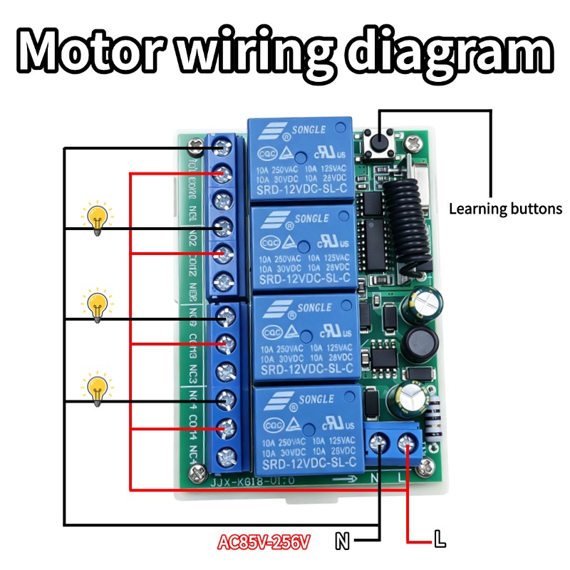 433 MHz AC 110V 220V 4-kanałow – Rf 433Mhz Module recenzja i cena