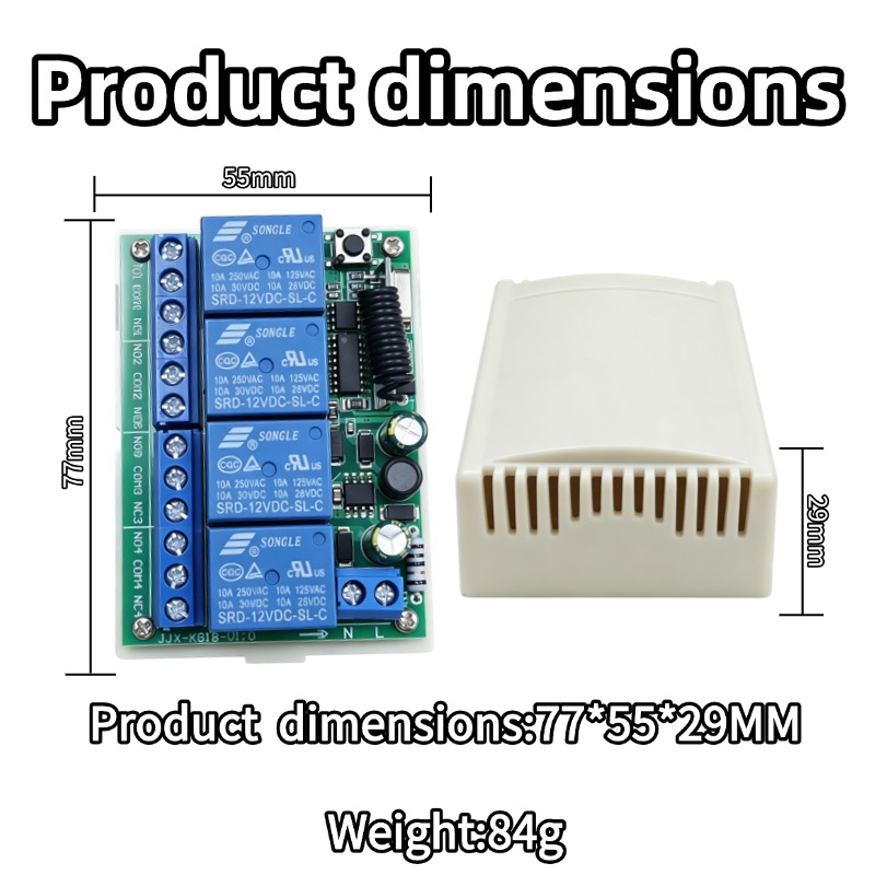 433 MHz AC 110V 220V 4-kanałow – Rf 433Mhz Module recenzja i cena