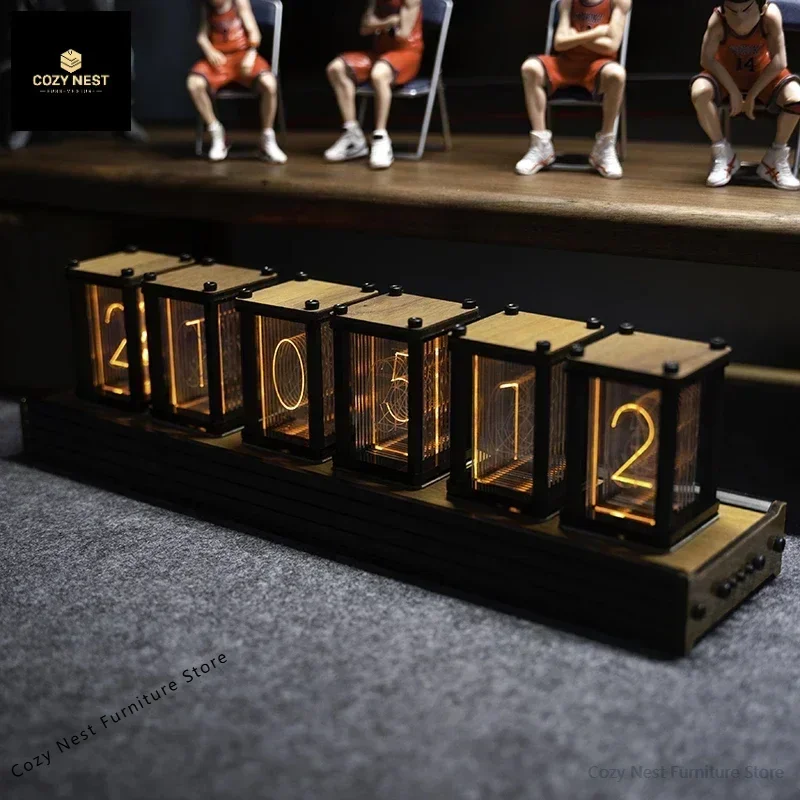 Luksusowy zegar Nixie z lampam – Diy Electronics Table recenzja i cena