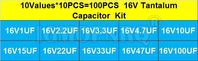 100 sztuk 10 wartość * 10 sztu – Capacitor Kit Assortment recenzja i cena