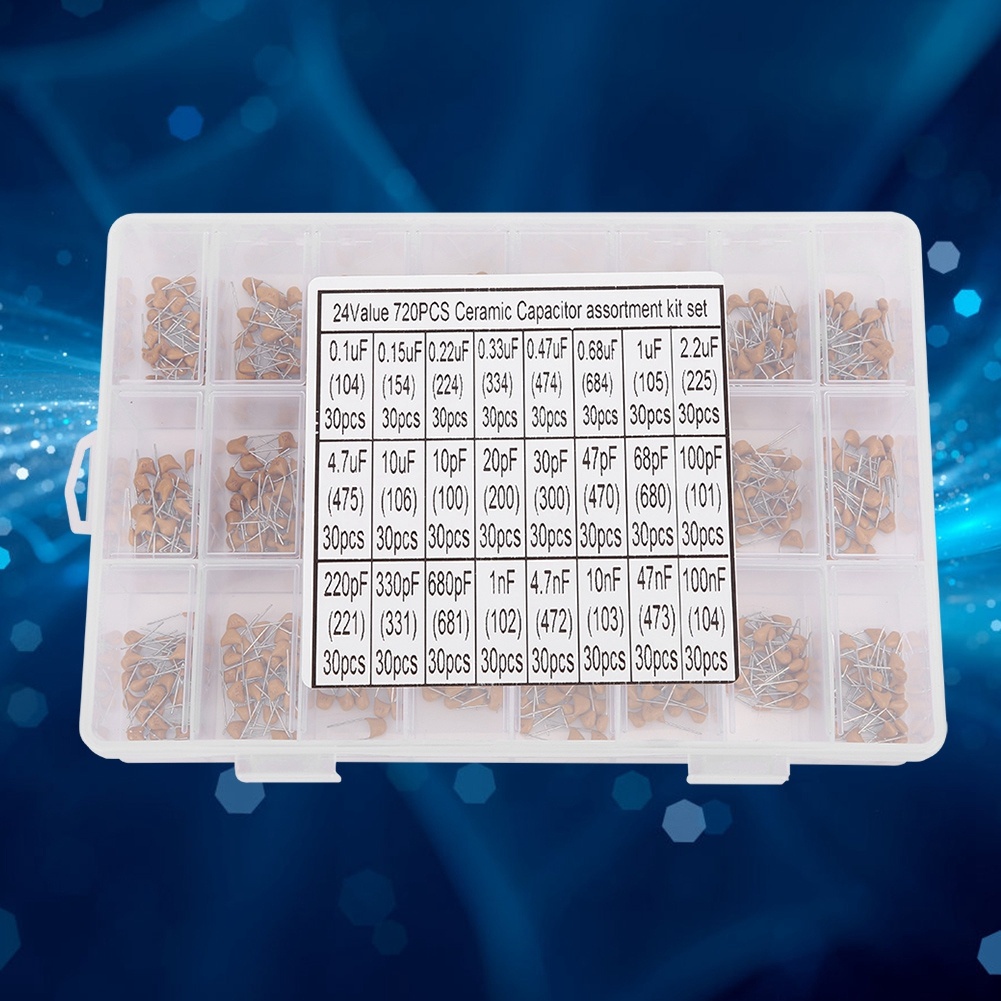Zestaw 720 sztuk ceramicznych  – Capacitor Kit Assortment recenzja i cena
