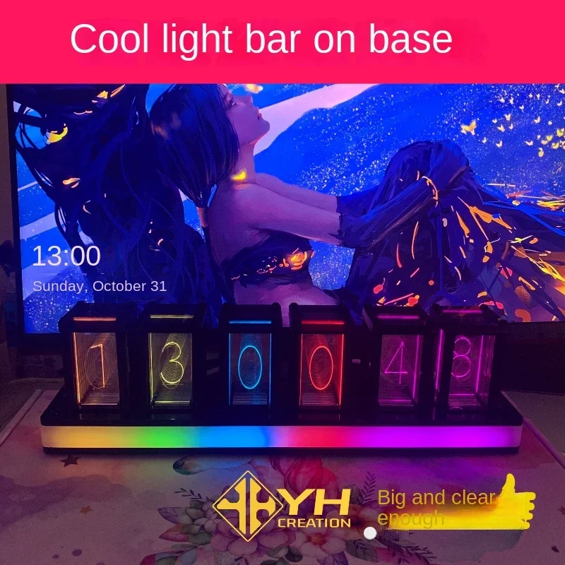 Zegar cyfrowy cichy pulpit RGB – Diy Electronics Table recenzja i cena