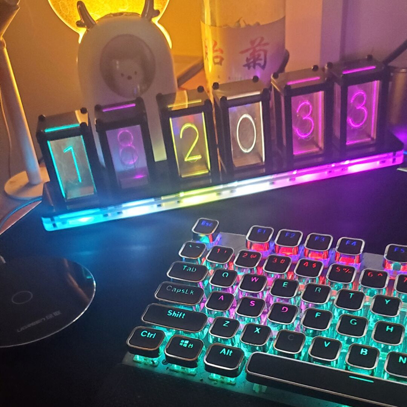 Zegar cyfrowy cichy pulpit RGB – Diy Electronics Table recenzja i cena