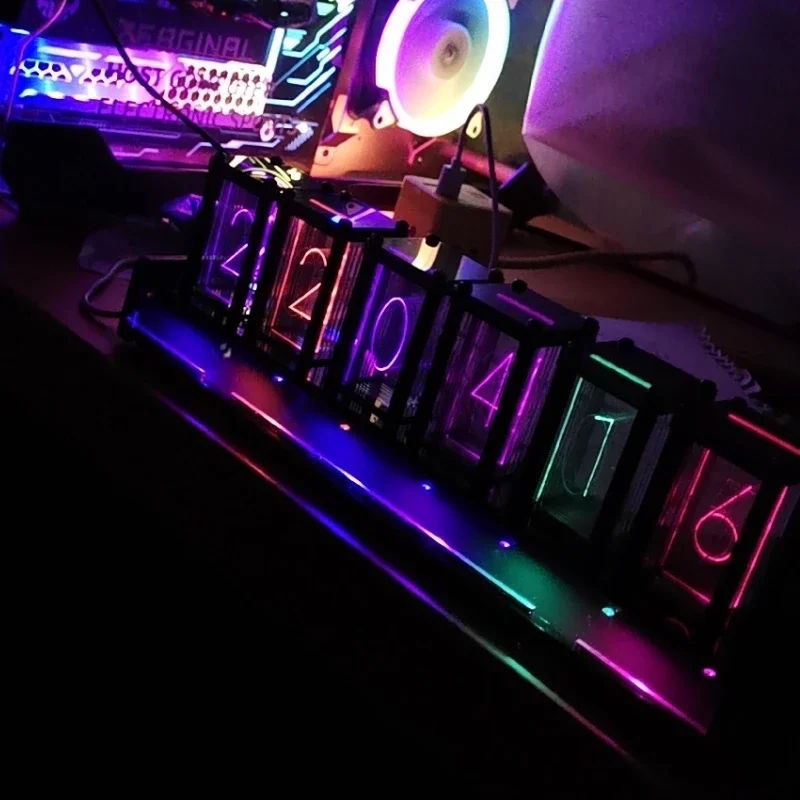 Zegar cyfrowy cichy pulpit RGB – Diy Electronics Table recenzja i cena